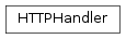 Inheritance diagram of HTTPHandler